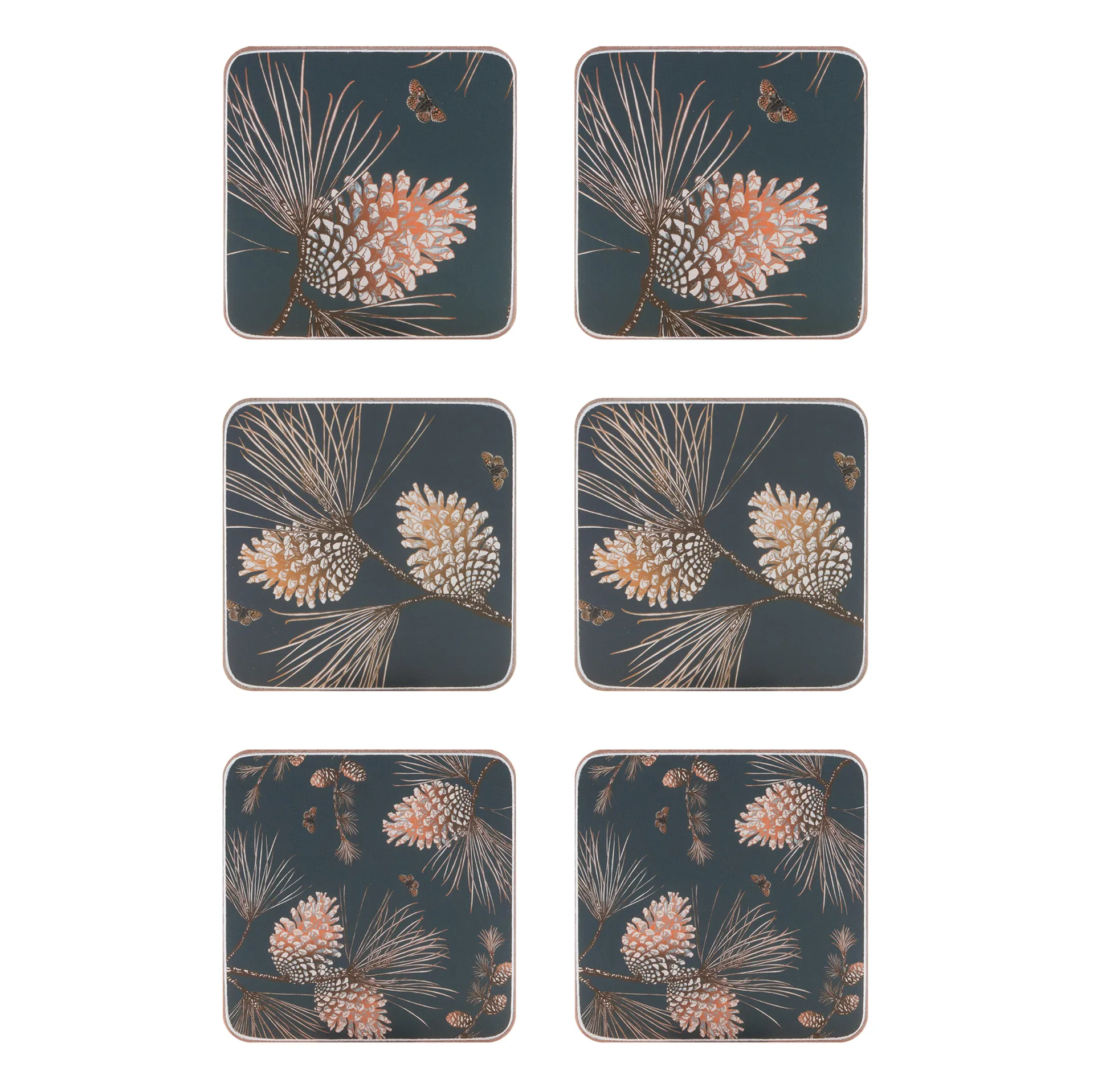 Sottobicchiere Pine Cone confezione da 6, thunder Åry Home