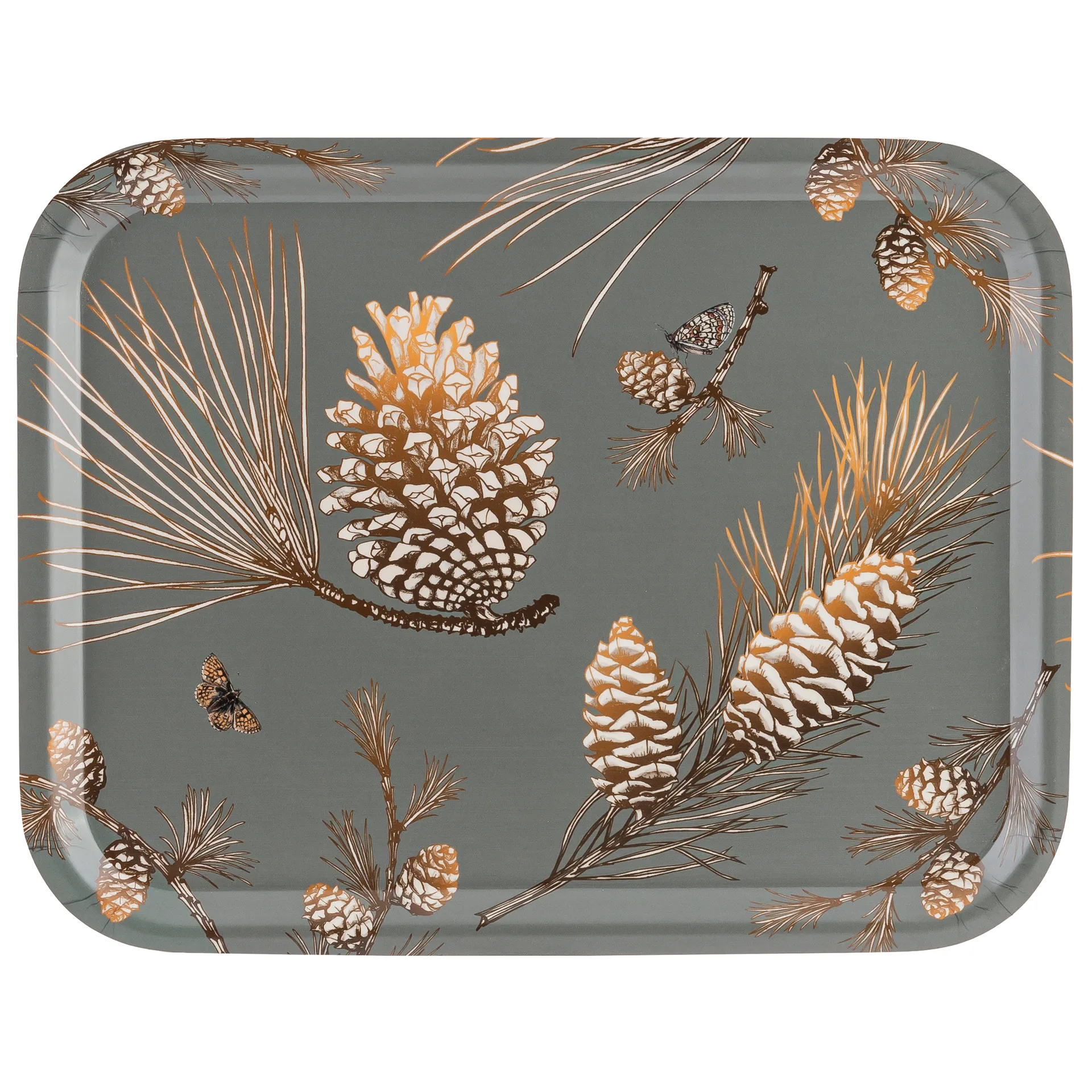 Vassoio Pine Cone 28x36 cm, Moss grey Åry Home