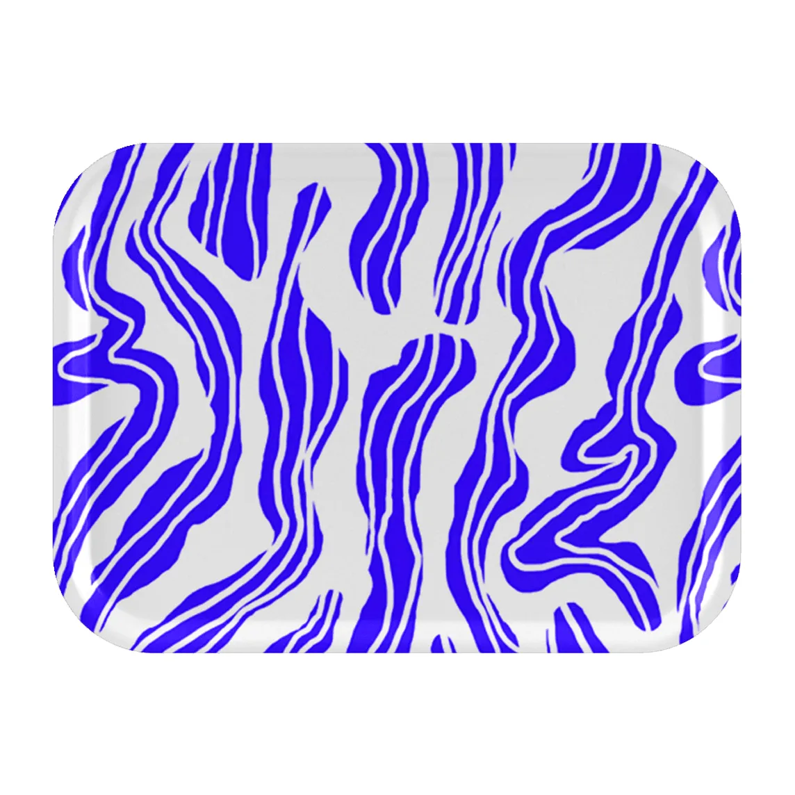 Vassoio Sudd 20x27 cm, Blu, bianco Åry Home