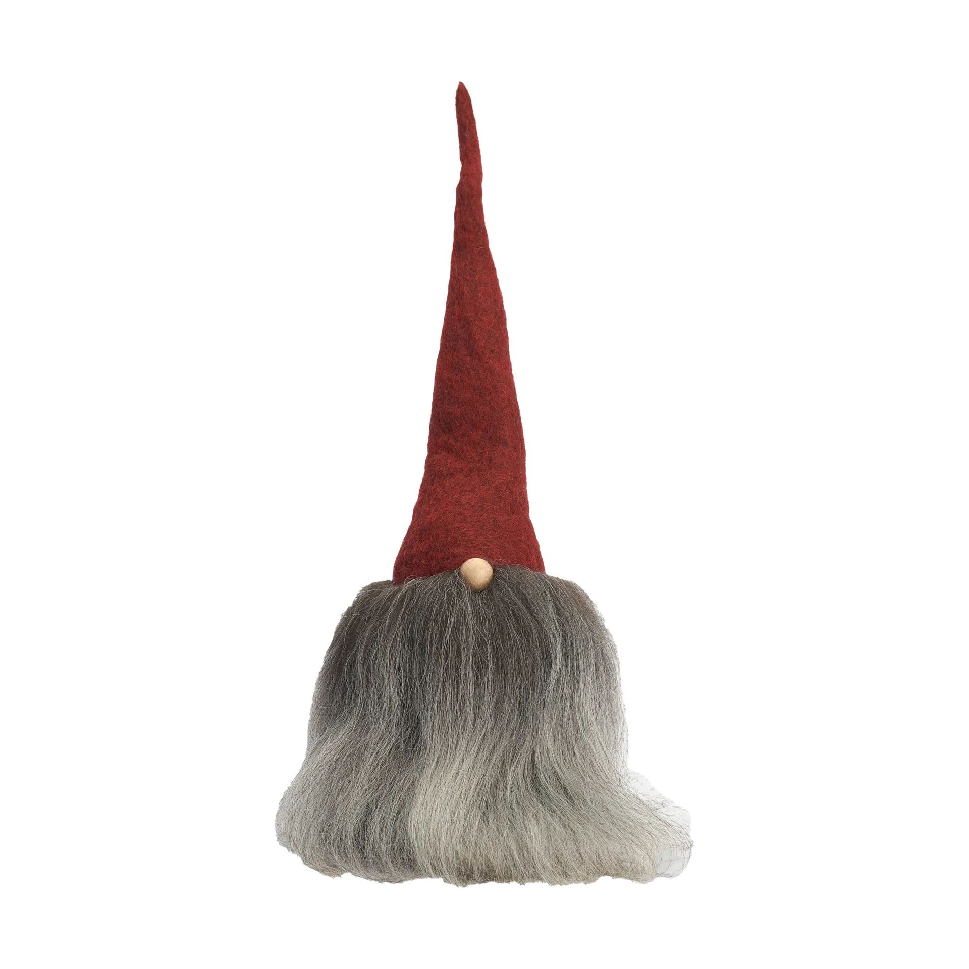 Gnomo barbuto, Rosso/grigio, grande Åsas tomtebod