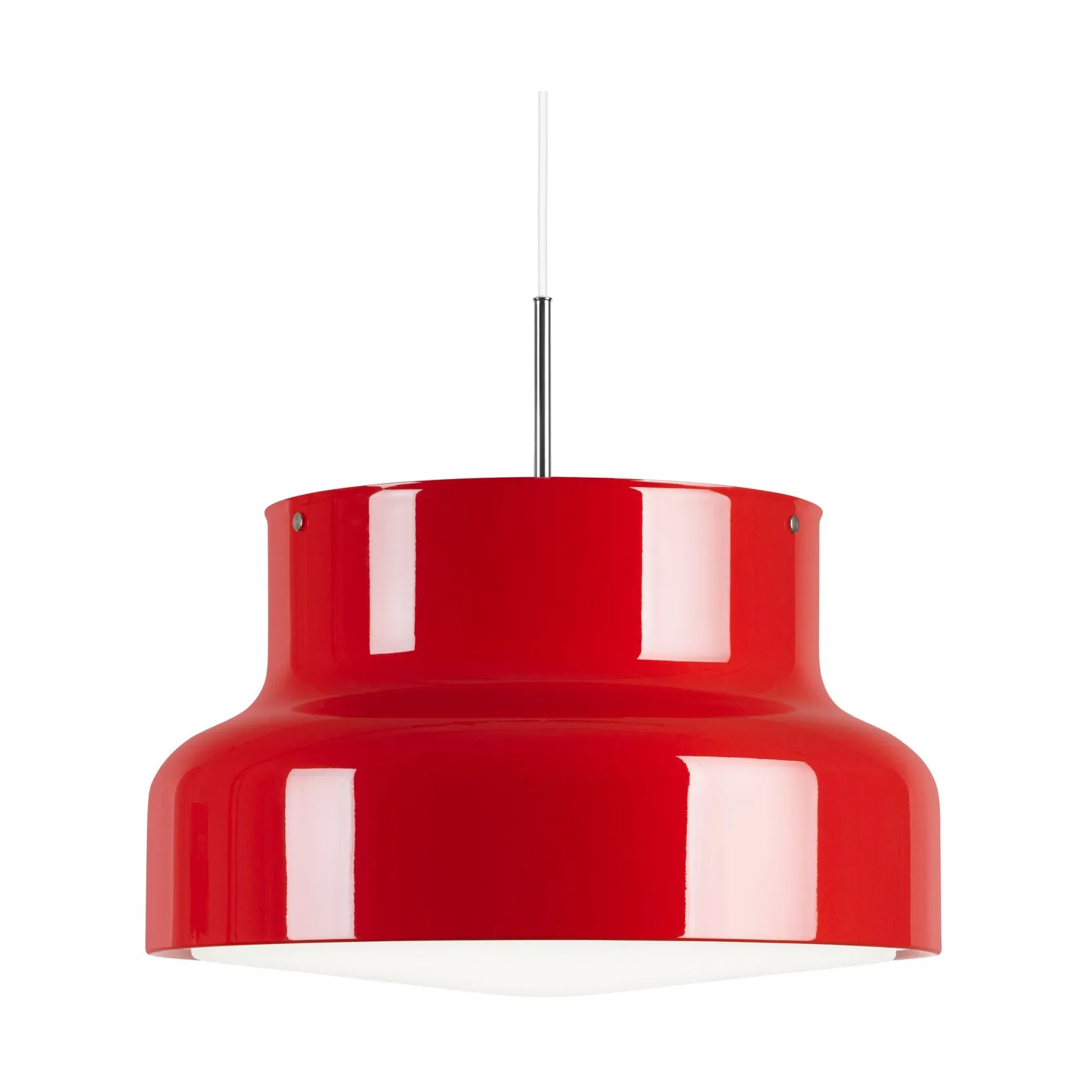 Lampada Bumling grande 600 mm, Rosso-vetro opalino Ateljé Lyktan