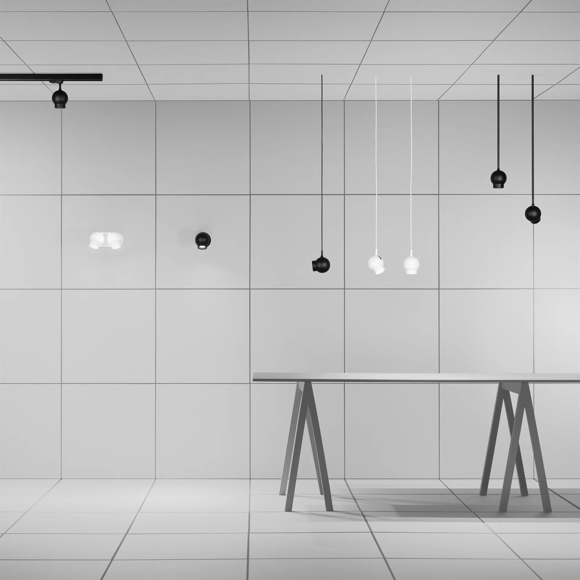 Mini lampada da soffitto Ogle, nero Ateljé Lyktan