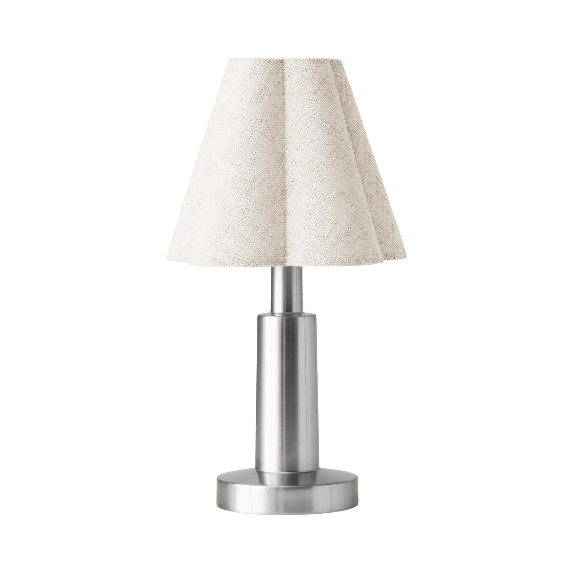 Admiral lampada da tavolo portatile, Chrome-linen, 27 cm Audo Copenhagen