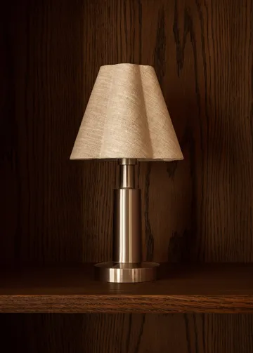 Admiral lampada da tavolo portatile - Chrome-linen, 27 cm - Audo Copenhagen