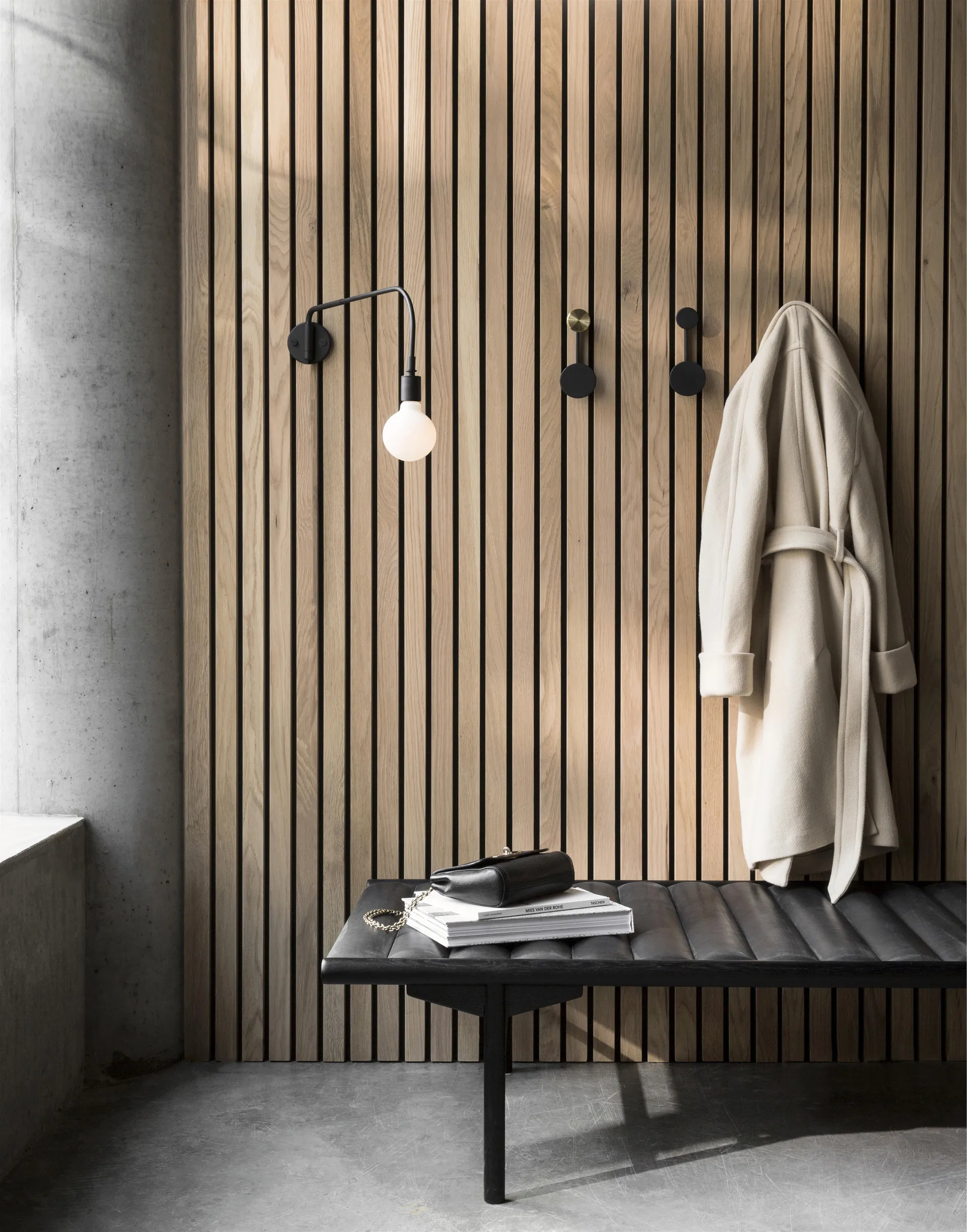 Appendiabiti Afteroom piccolo, nero Audo Copenhagen