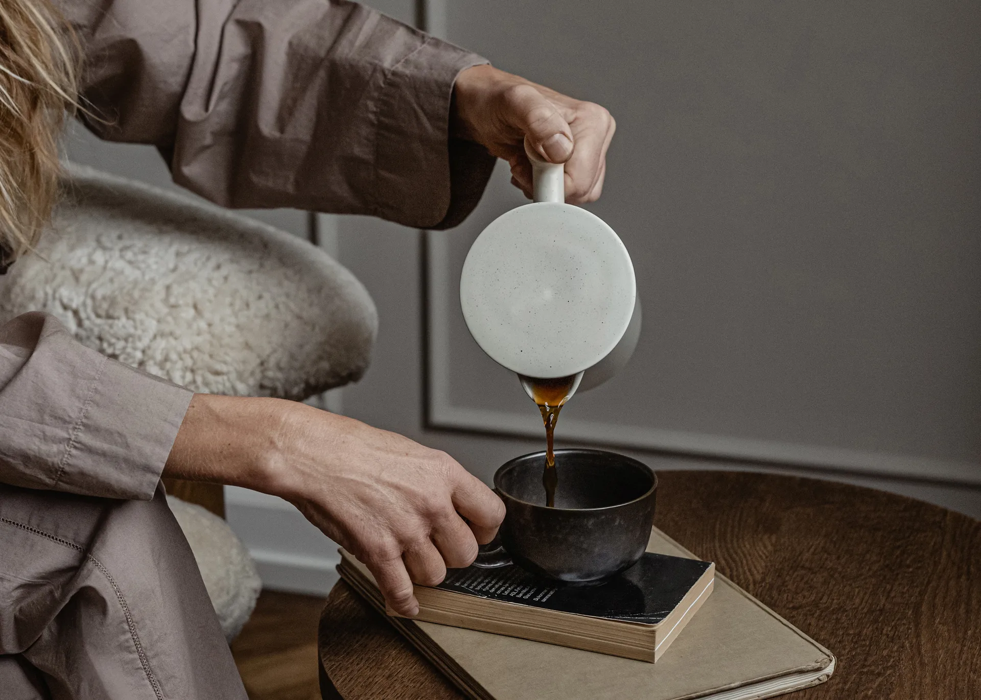 Caffettiera Yana da 1 litro, Grigio smaltato Audo Copenhagen