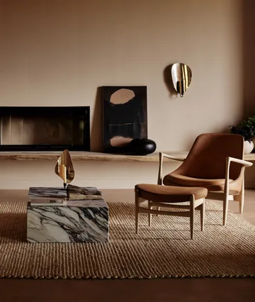 Candeliere da parete Flambeau 40 cm - Black-polished brass - Audo Copenhagen