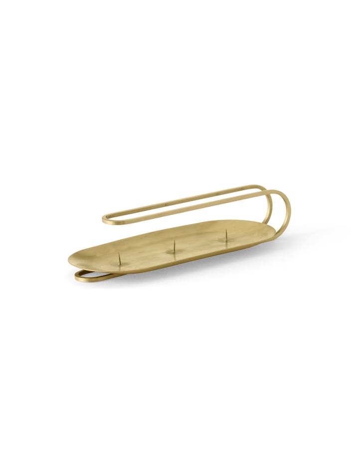 Candeliere per 3 candele Clip 5 cm, Ottone Audo Copenhagen