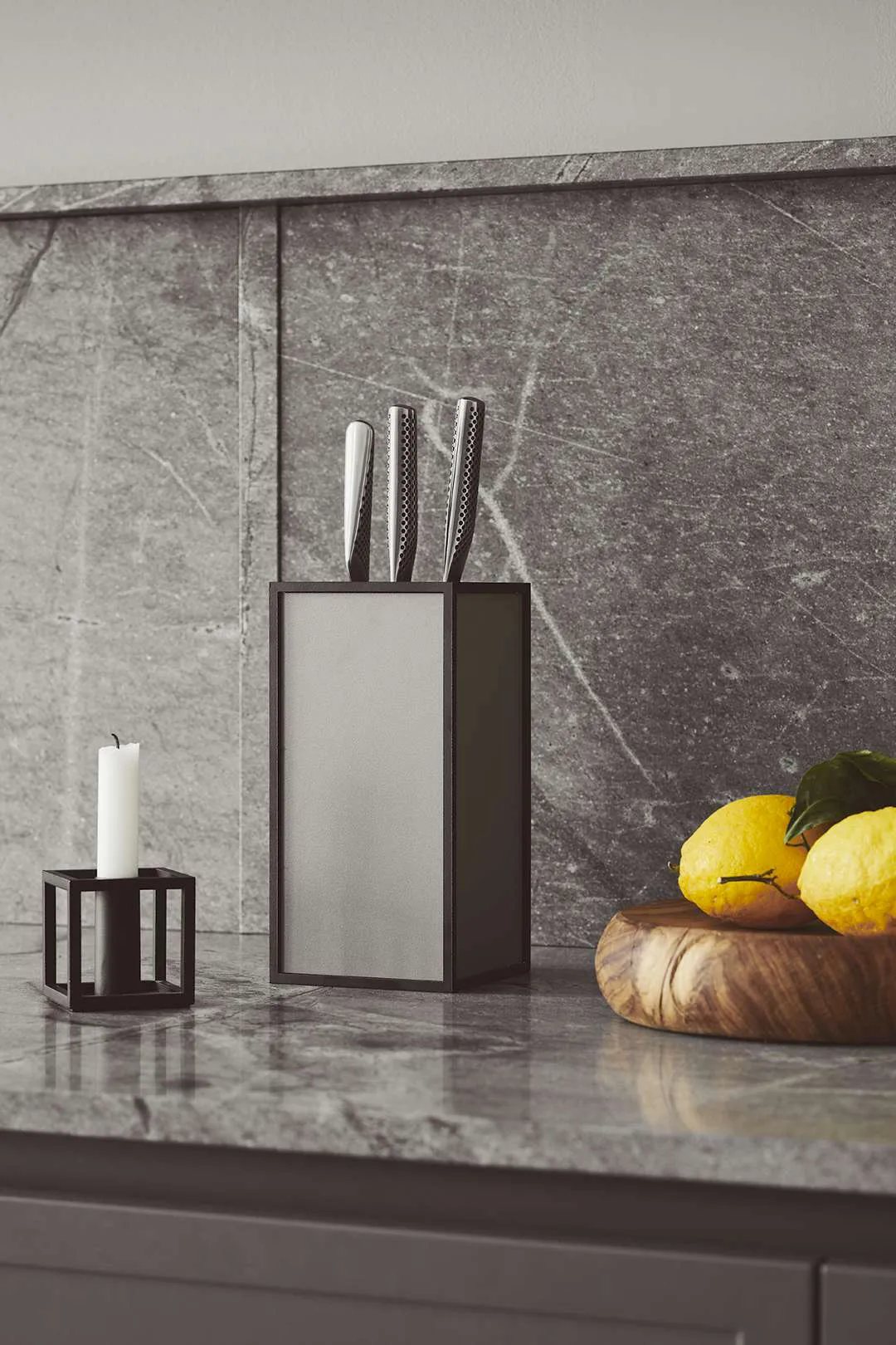 Ceppo coltelli K'Block, Grigio scuro Audo Copenhagen