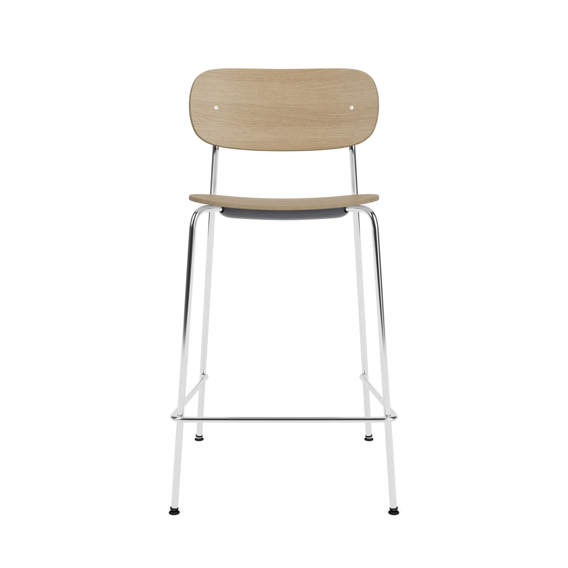 Co Bar Chair sedia da bar, Rovere-acciaio cromato, 65 cm Audo Copenhagen