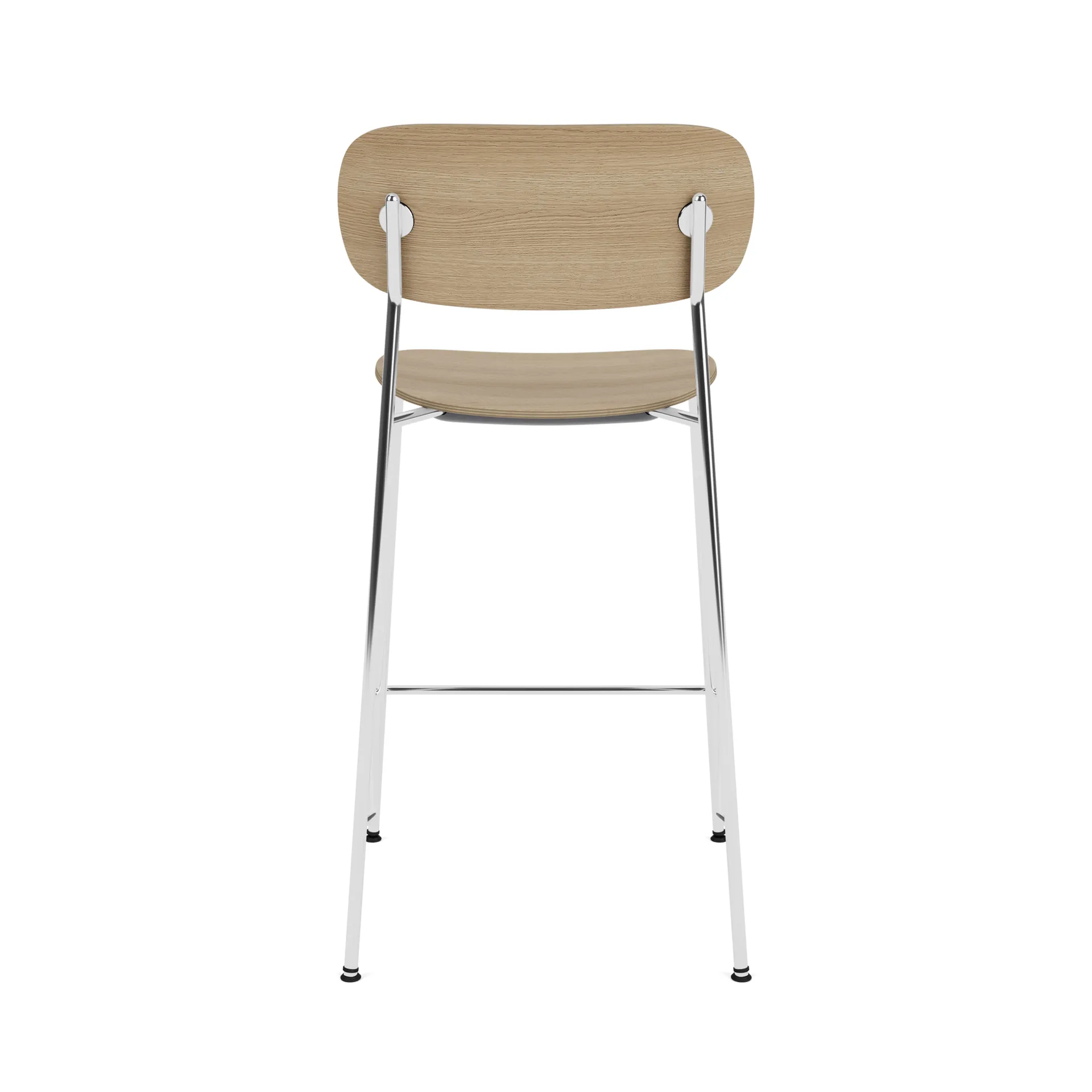 Co Bar Chair sedia da bar, Rovere-acciaio cromato, 65 cm Audo Copenhagen