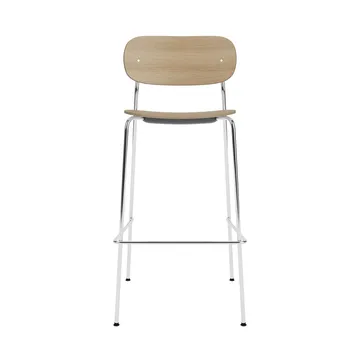 Co Bar Chair sedia da bar - Rovere-acciaio cromato, 75 cm - Audo Copenhagen