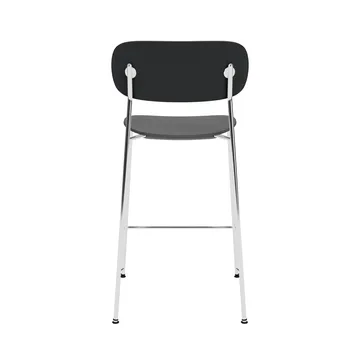Co Bar Chair sedia da bar - Rovere nero-acciaio cromato, 65 cm - Audo Copenhagen