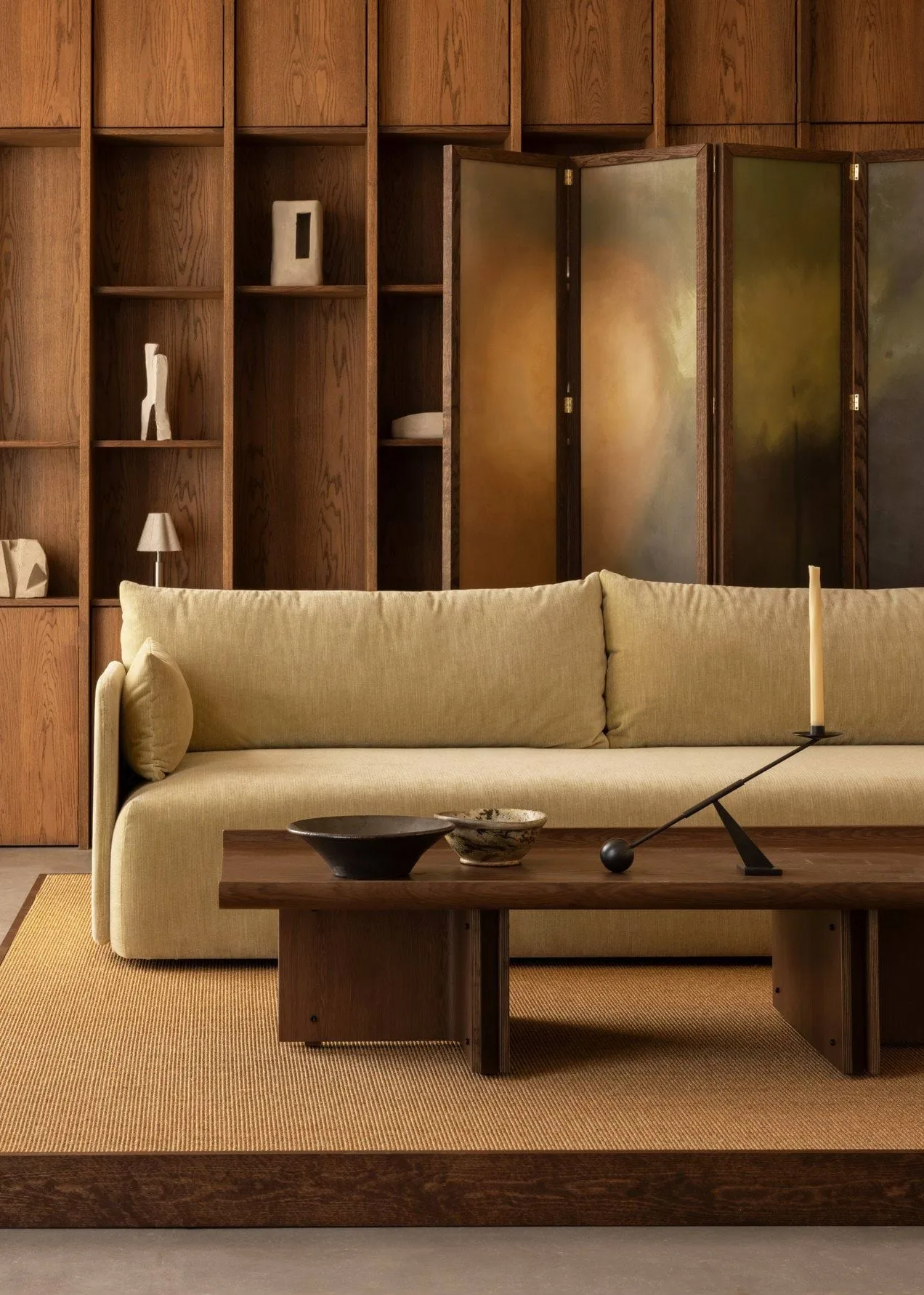 Conrad Lounge Table in rovere, Rovere tinto scuro, 149x74 cm Audo Copenhagen