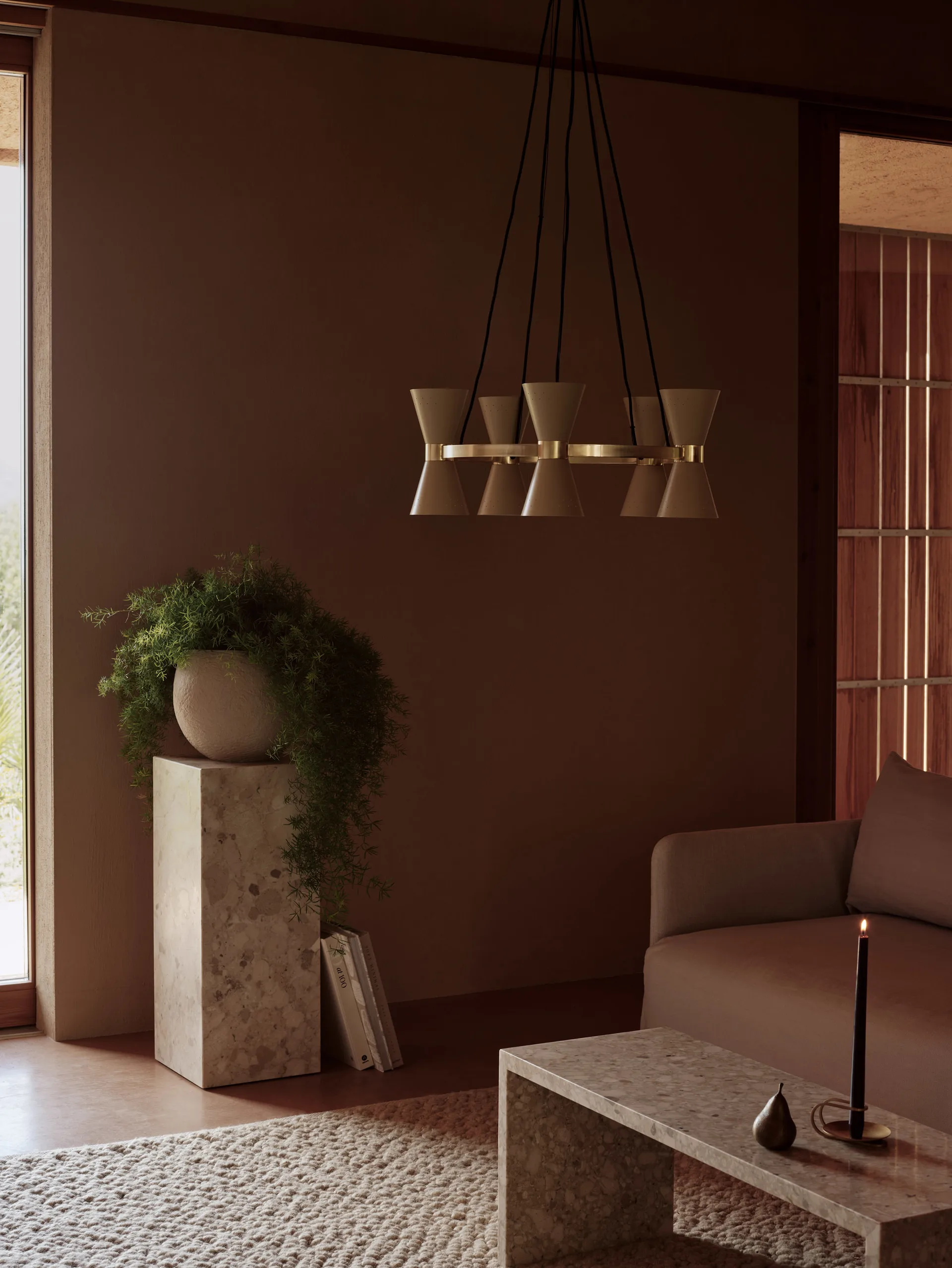 Consolle Plinth Bridge, Marmo Kunis Breccia Audo Copenhagen