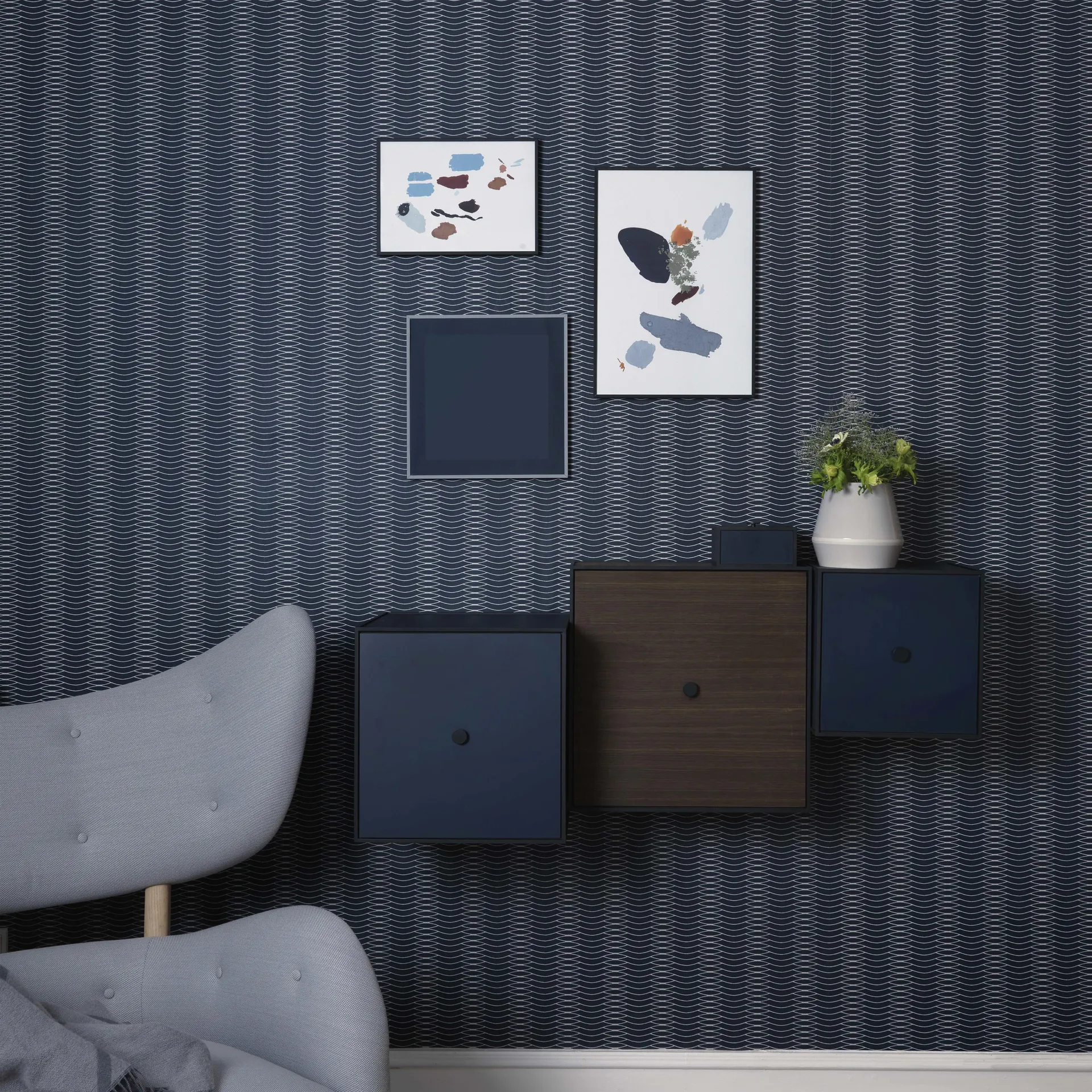 Cubo Frame 42 con anta, rovere affumicato Audo Copenhagen