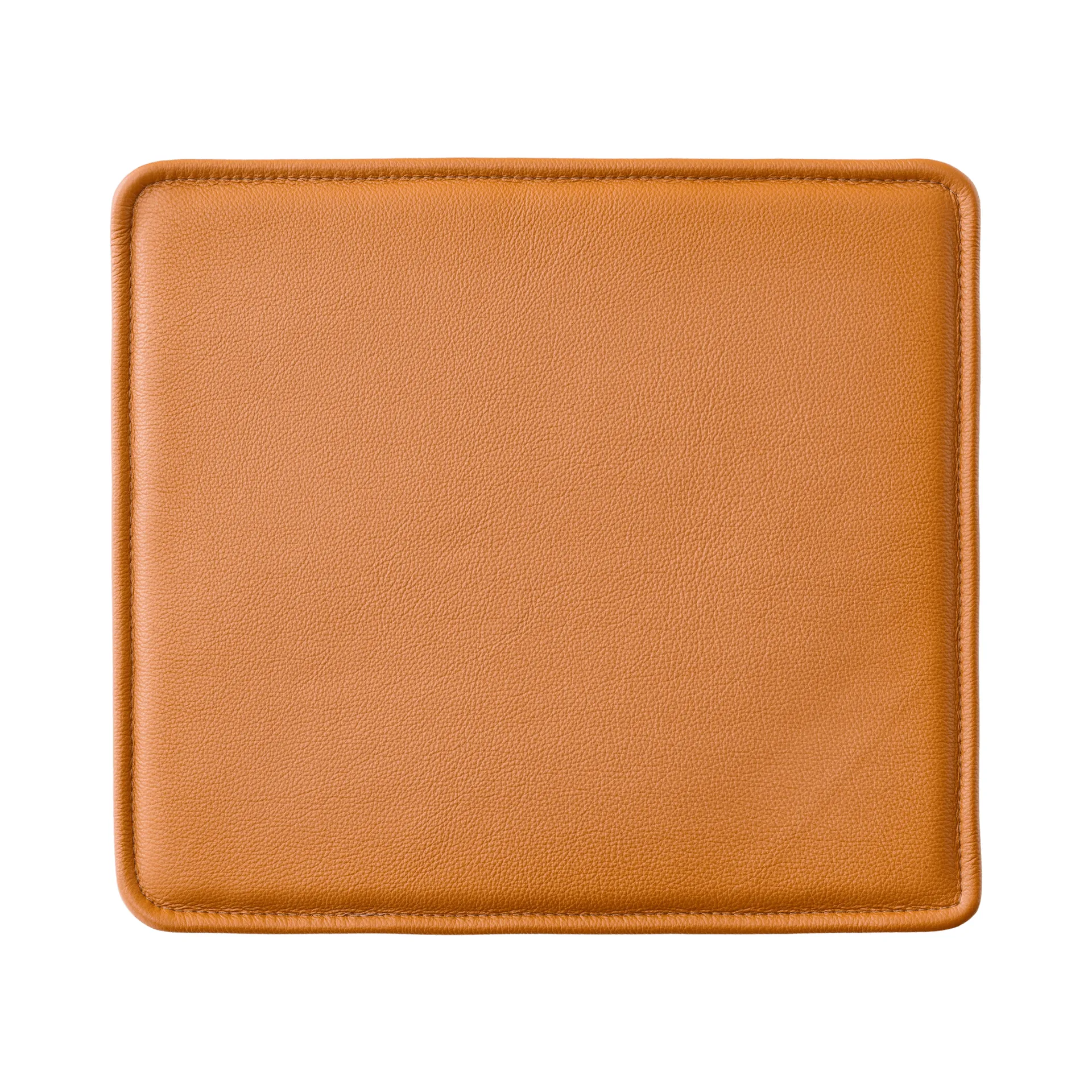 Cuscino per sedia Mauro, Pelle Madras Cognac Audo Copenhagen