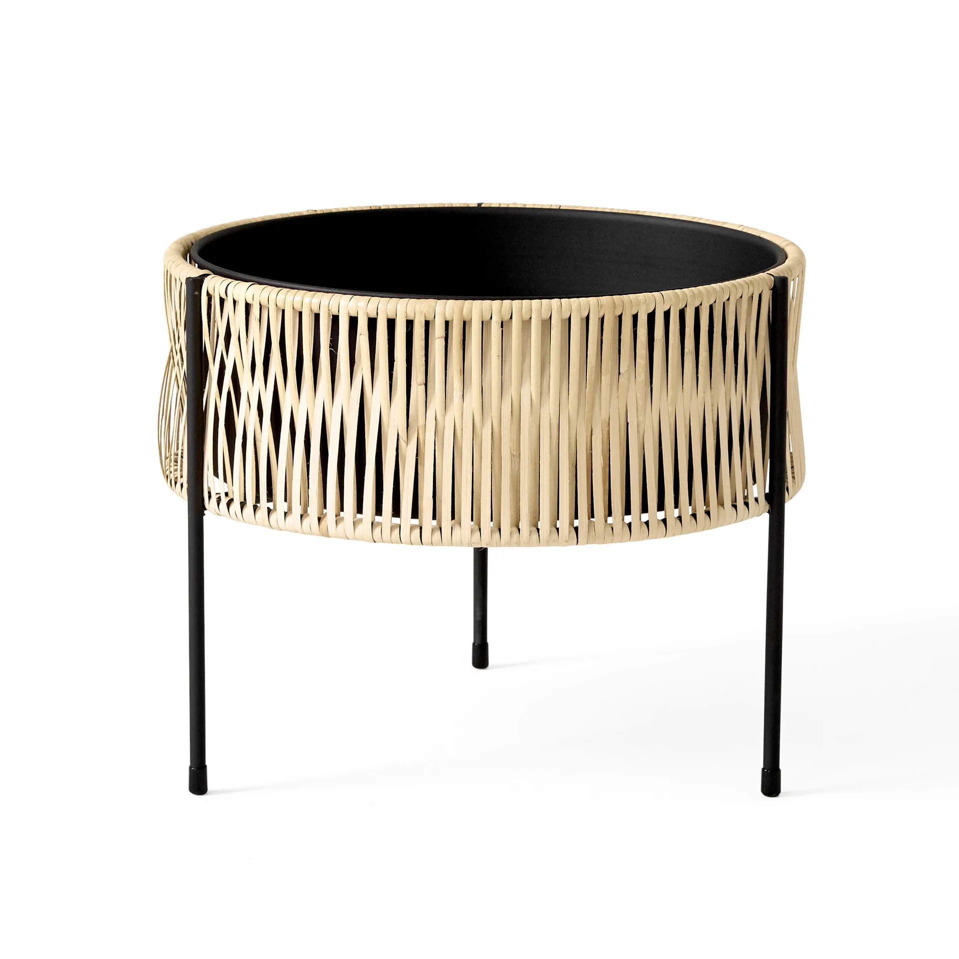 Fioriera Umanoff in acciaio rattan, 32,5 cm Audo Copenhagen