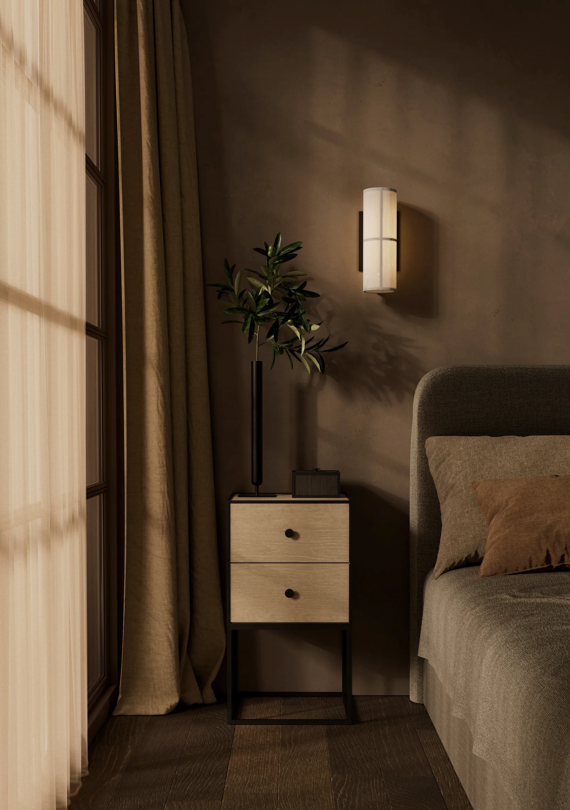 Lampada da parete Hashira Ø10 cm, Raw Audo Copenhagen