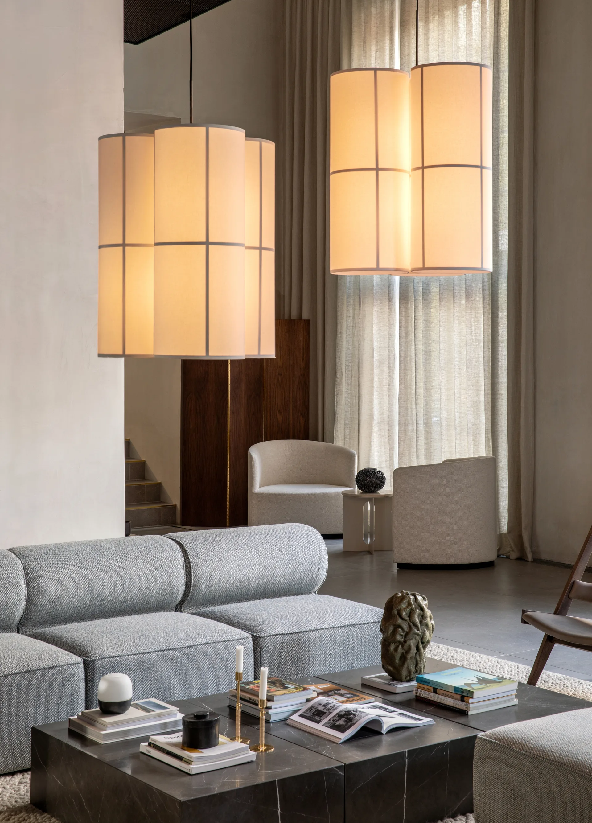 Lampadario Hashira Cluster raw, 75 cm Audo Copenhagen