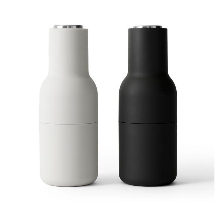 Macina spezie Bottle Grinder confezione da 2  - ash-carbon (coperchio in acciaio) - Audo Copenhagen