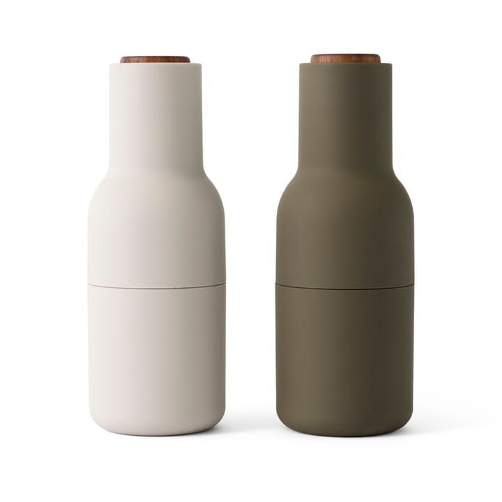 Macina spezie Bottle Grinder confezione da 2  - hunting green-beige (noce)  - Audo Copenhagen