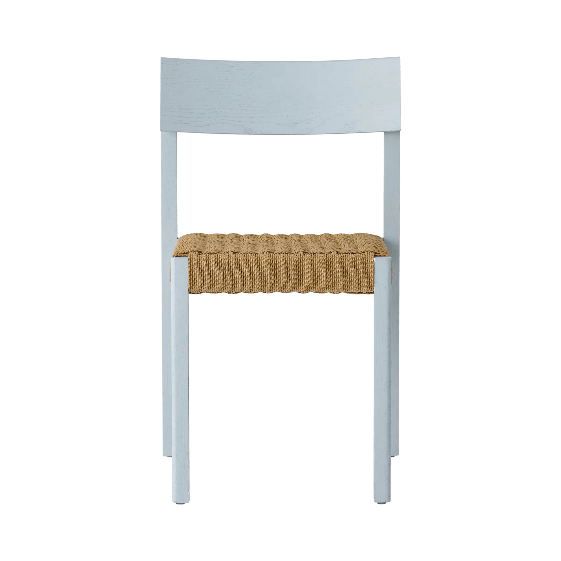 Mauro sedia, Linen blue quercia-seduta intrecciata naturale Audo Copenhagen