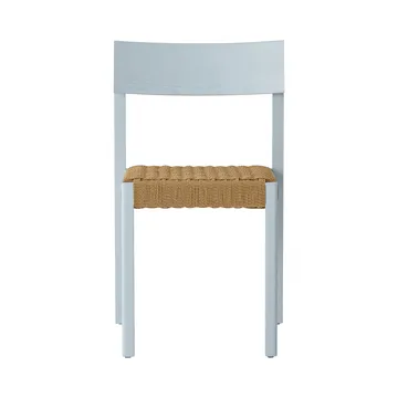 Mauro sedia - Linen blue quercia-seduta intrecciata naturale - Audo Copenhagen
