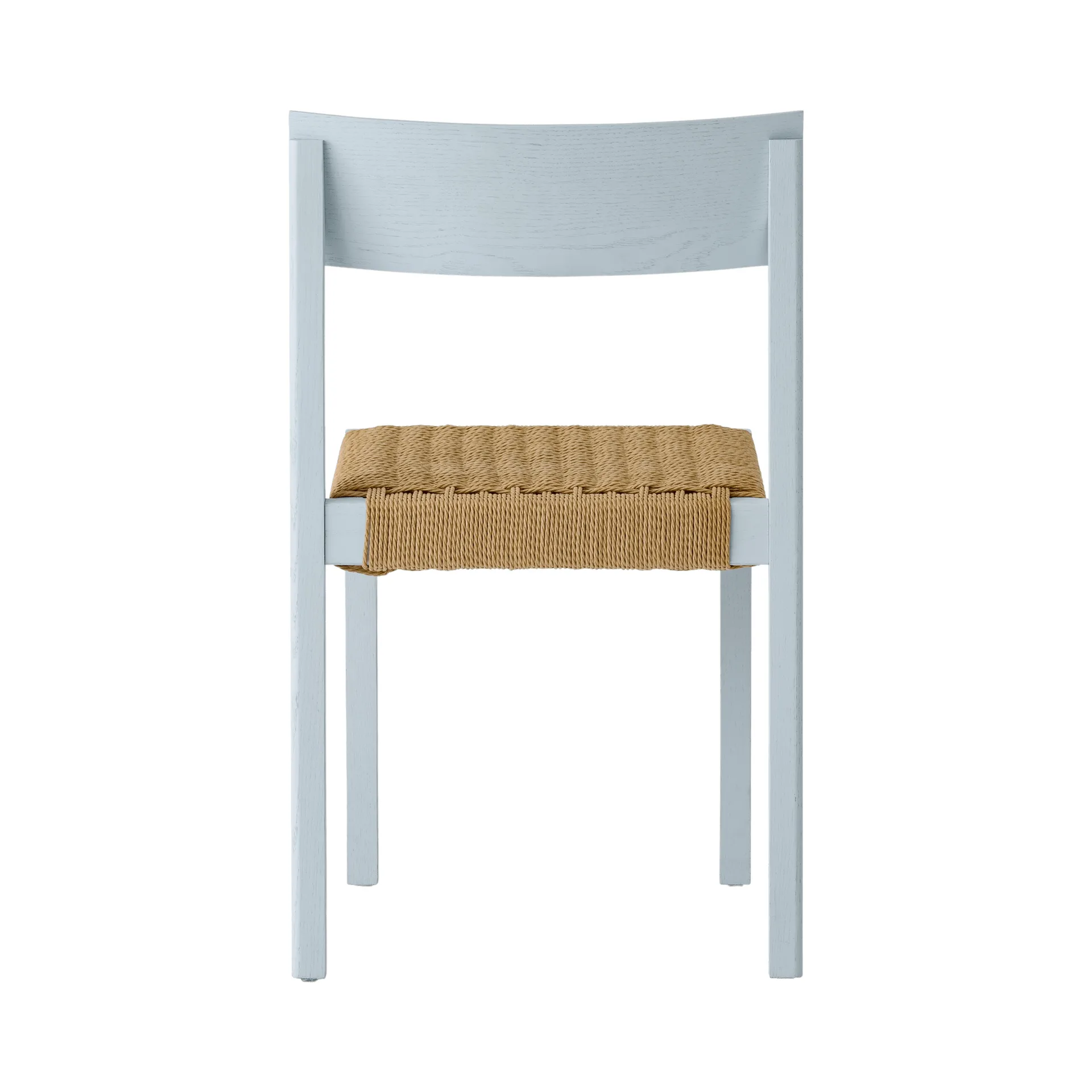 Mauro sedia, Linen blue quercia-seduta intrecciata naturale Audo Copenhagen