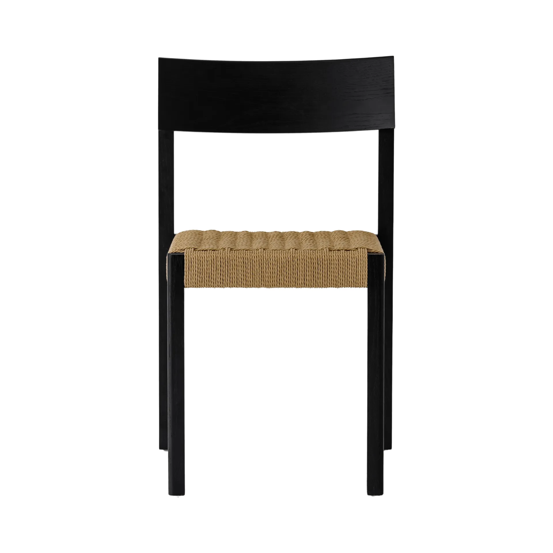 Mauro sedia, Rovere nero-seduta intrecciata naturale Audo Copenhagen