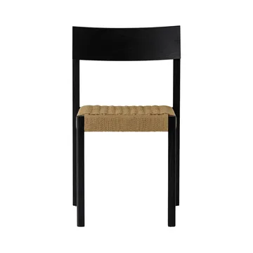 Mauro sedia - Rovere nero-seduta intrecciata naturale - Audo Copenhagen