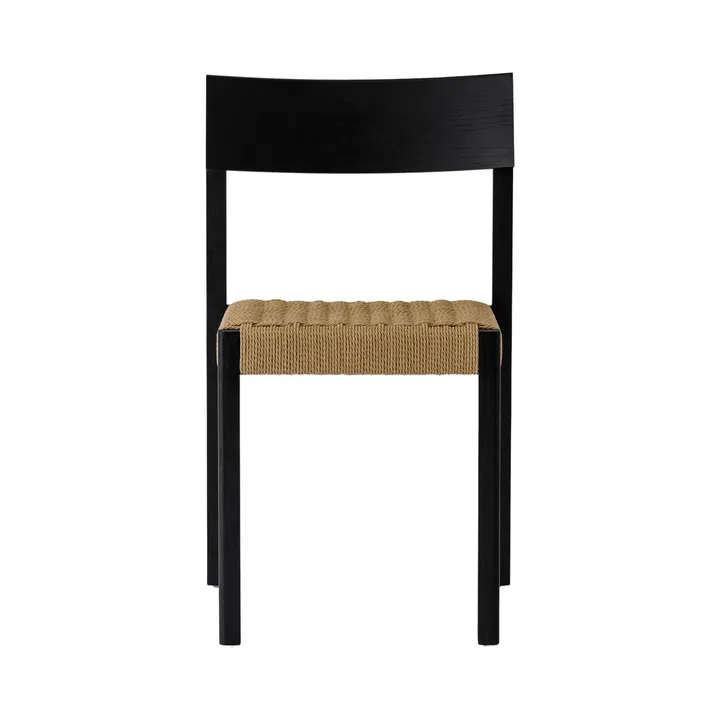 Mauro sedia - Rovere nero-seduta intrecciata naturale - Audo Copenhagen
