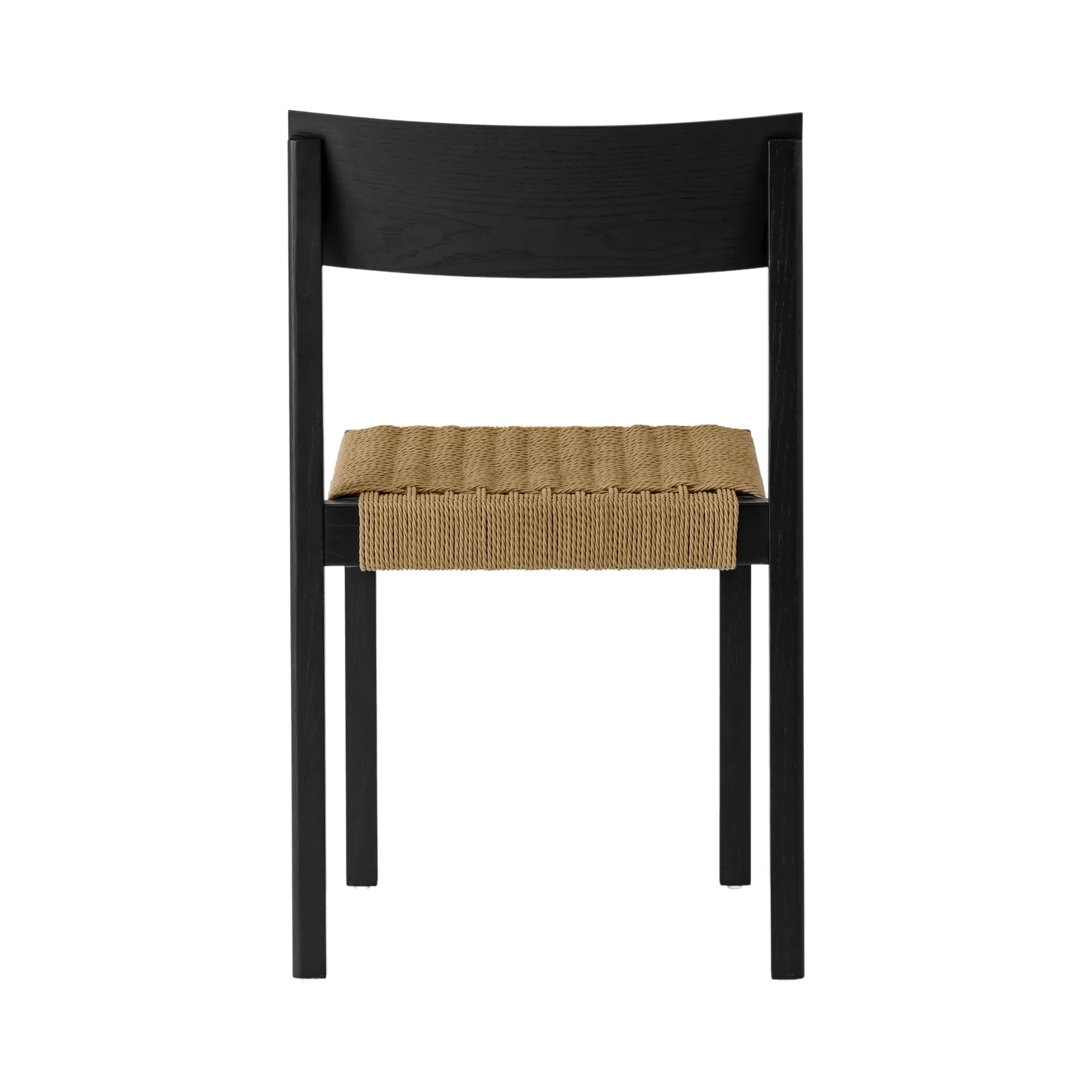 Mauro sedia, Rovere nero-seduta intrecciata naturale Audo Copenhagen