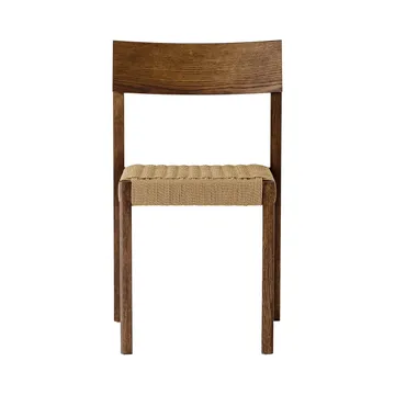 Mauro sedia - Rovere tinto scuro-sedile intrecciato naturale - Audo Copenhagen