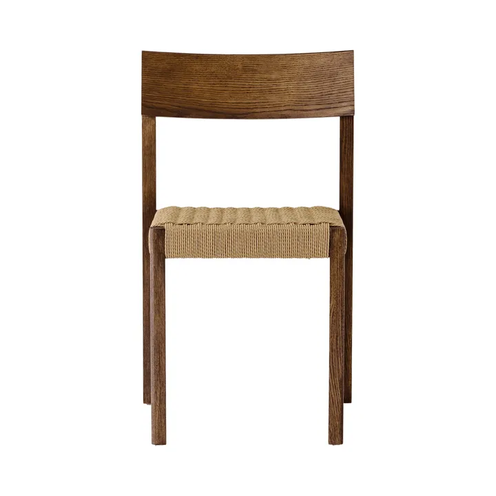 Mauro sedia - Rovere tinto scuro-sedile intrecciato naturale - Audo Copenhagen