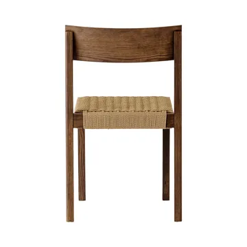 Mauro sedia - Rovere tinto scuro-sedile intrecciato naturale - Audo Copenhagen
