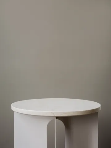 Piano del tavolino laterale Androgyne - Crystal Rose, Ø65 cm - Audo Copenhagen