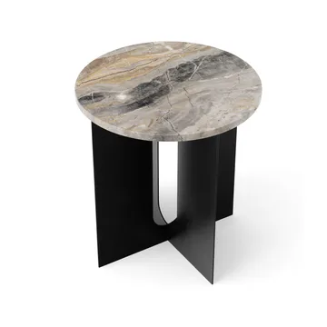 Piano del tavolino laterale Androgyne - Grey galaxy, Ø42 cm - Audo Copenhagen