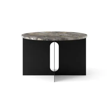 Piano del tavolino laterale Androgyne - Grey galaxy, Ø65 cm - Audo Copenhagen