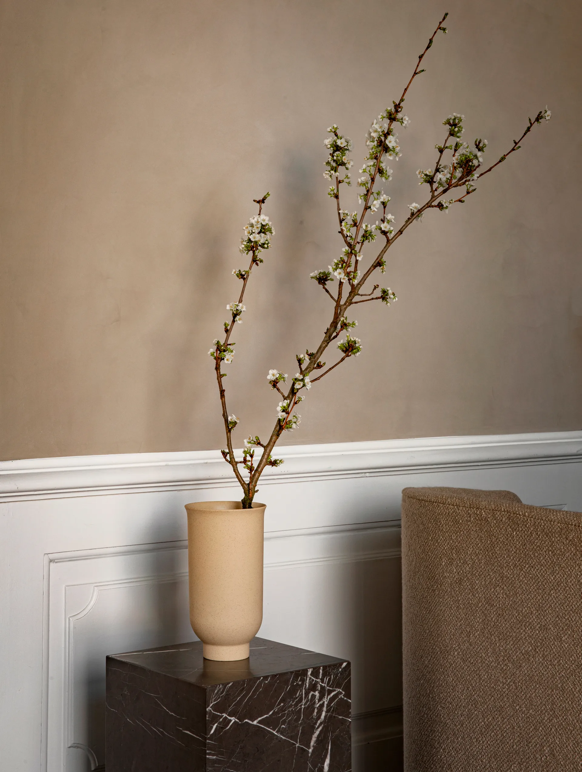 Plinth tall tavolino 30x30x51 cm, Brown Audo Copenhagen