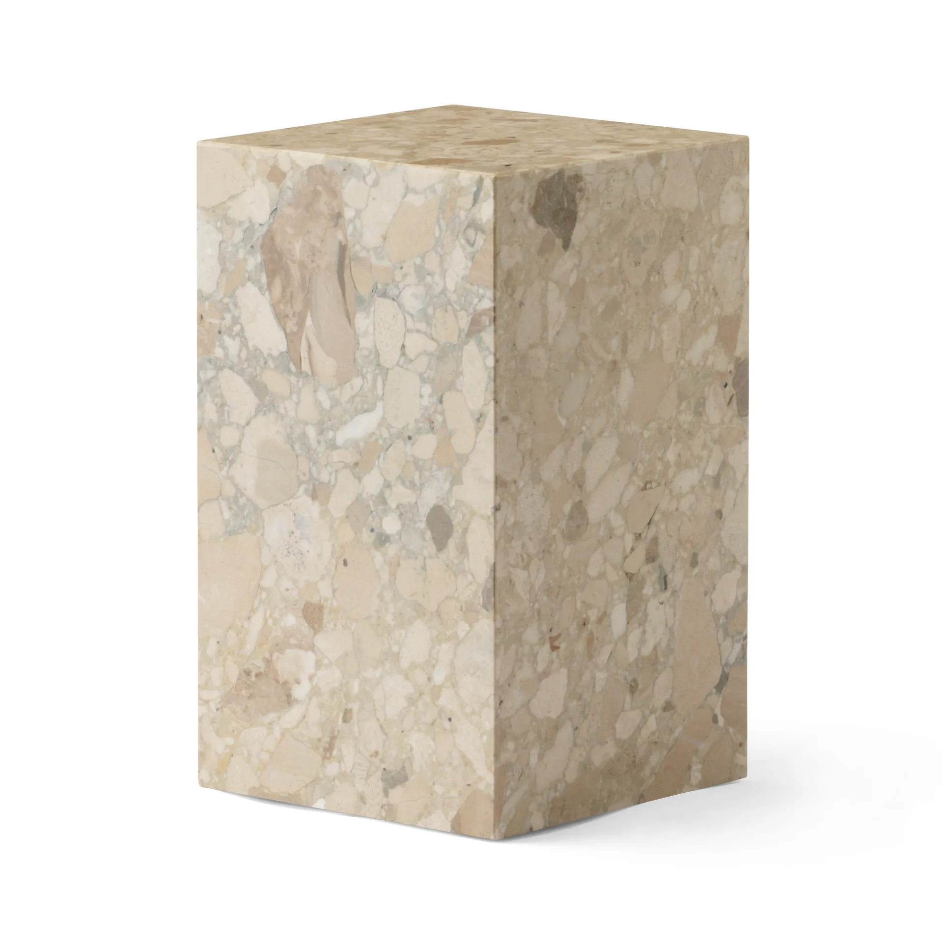 Plinth tall tavolino 30x30x51 cm, Kunis Breccia Audo Copenhagen