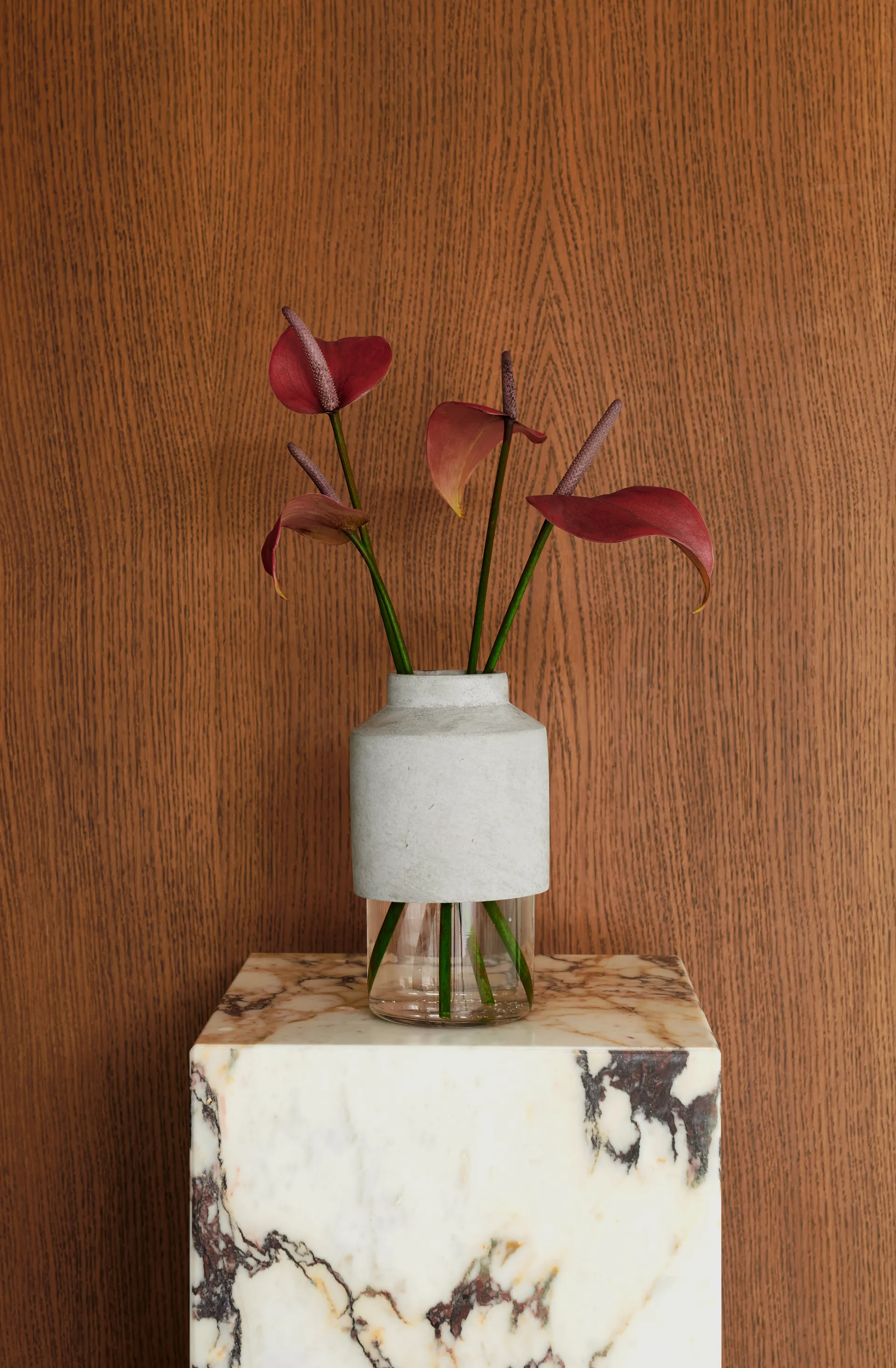 Plinth tall tavolino 30x30x51 cm, Multi rose Audo Copenhagen