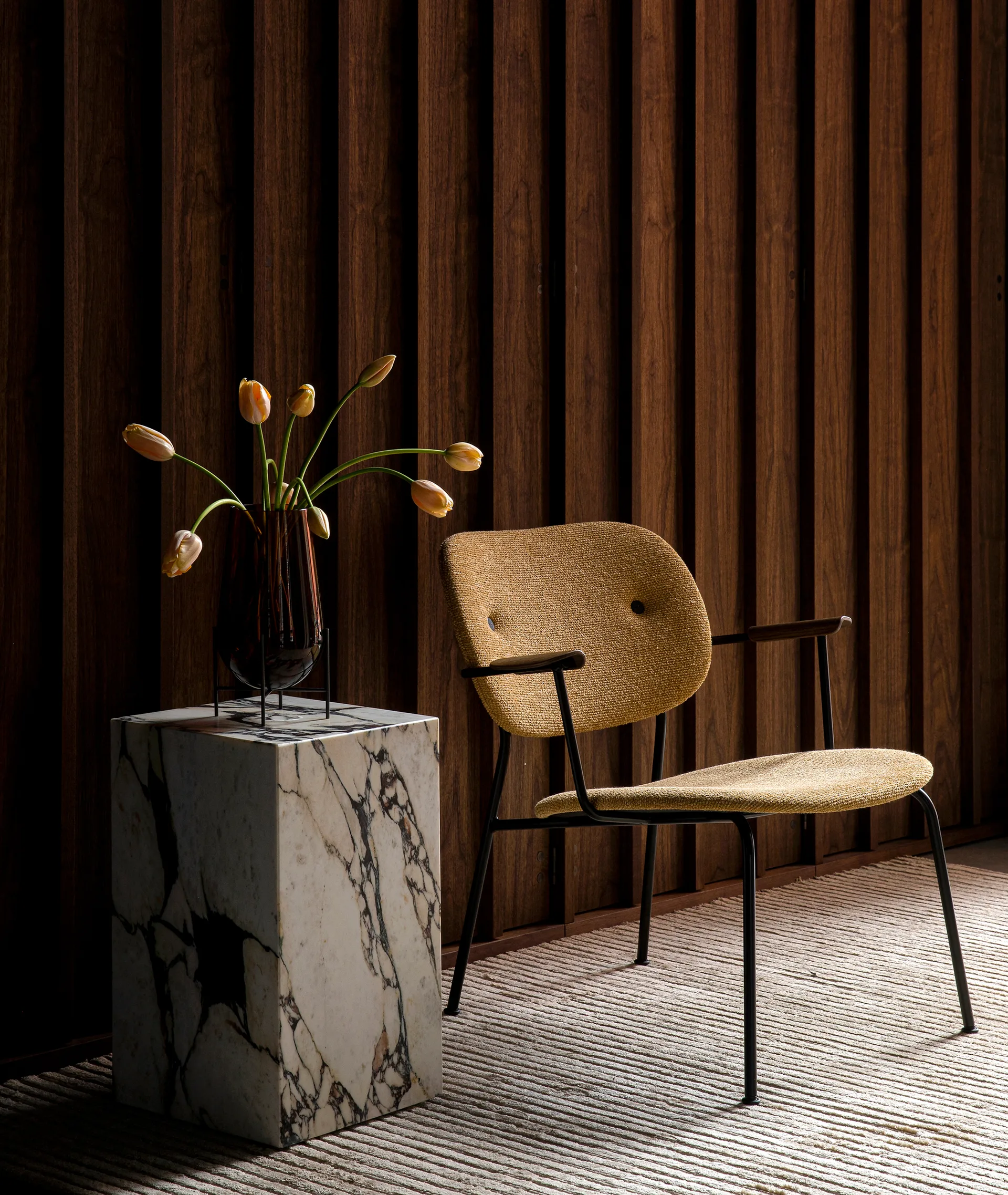 Plinth tall tavolino 30x30x51 cm, Multi rose Audo Copenhagen