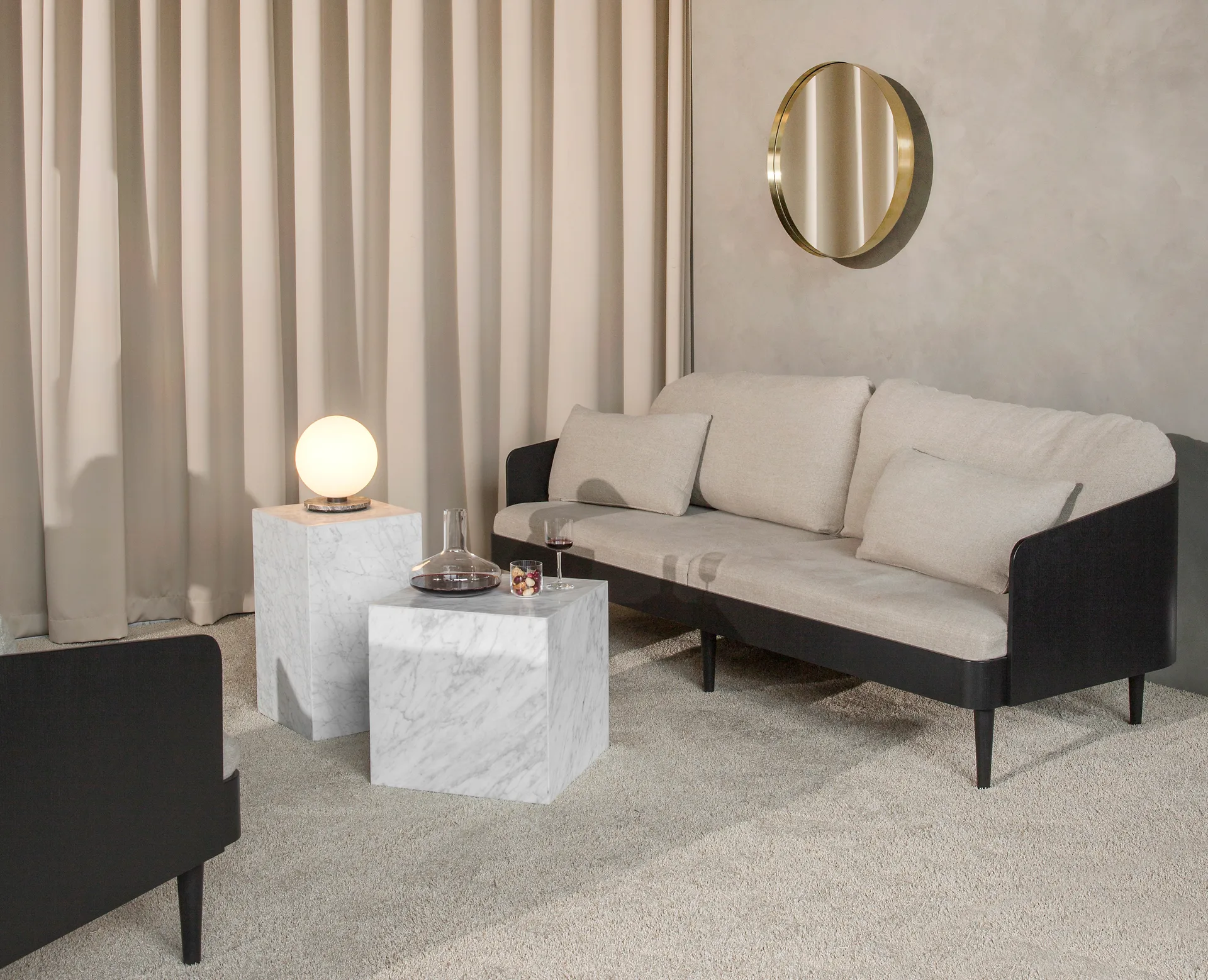 Plinth tall tavolino 30x30x51 cm, White Audo Copenhagen