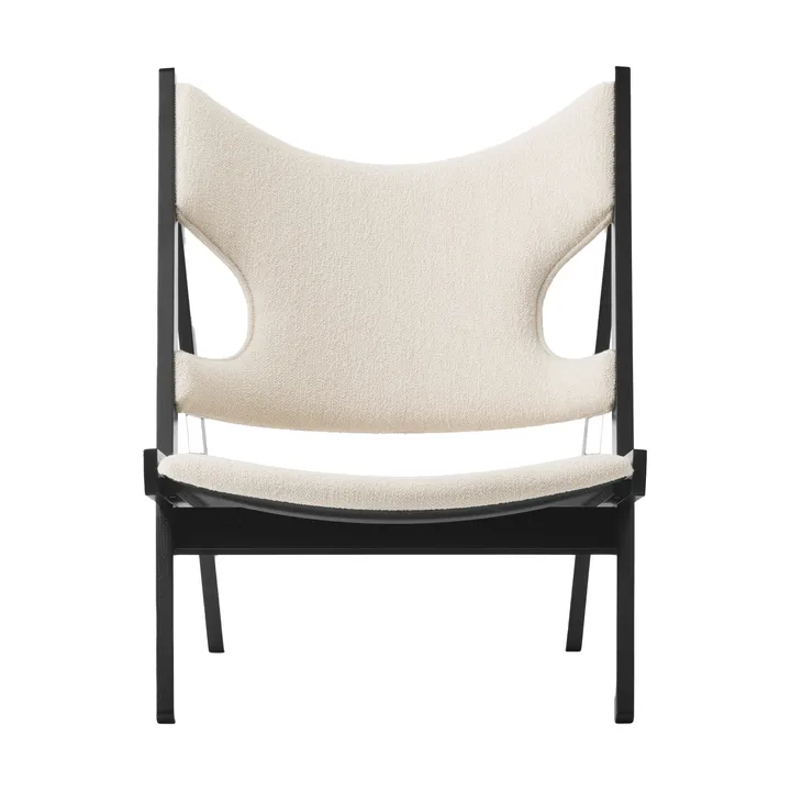 Poltrona lounge Knitting - Barnum Bouclé 24-rovere nero - Audo Copenhagen