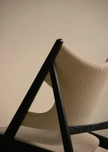 Poltrona lounge Knitting - Barnum Bouclé 24-rovere nero - Audo Copenhagen