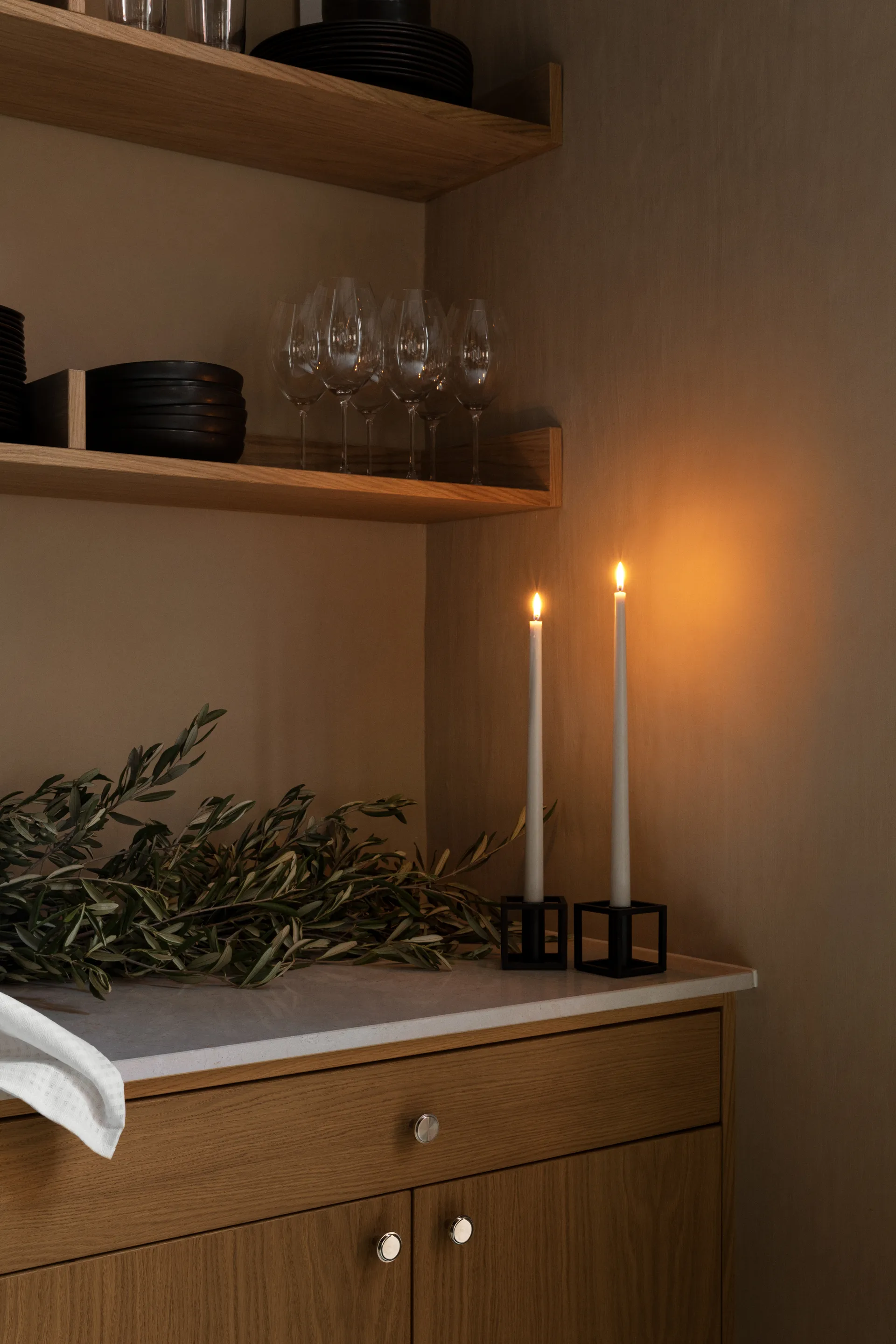 Portacandele Kubus 1, nero Audo Copenhagen