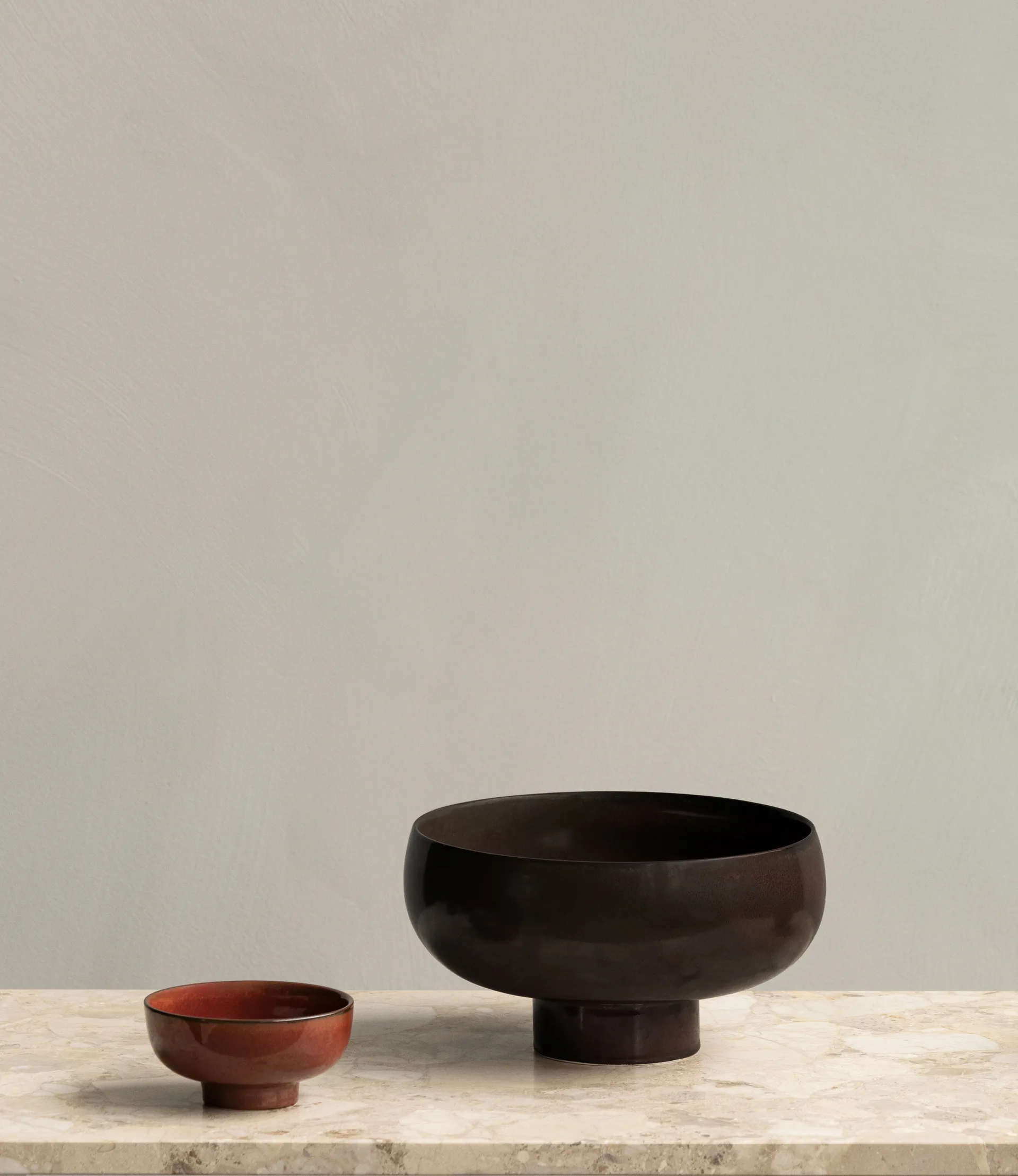 Portafrutta New Norm Ø 25 cm, Dark glazed Audo Copenhagen