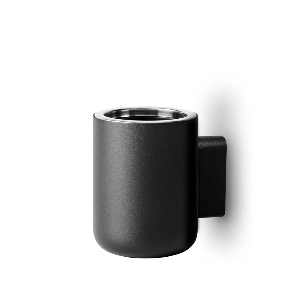 Portaspazzolini, nero, da parete Audo Copenhagen