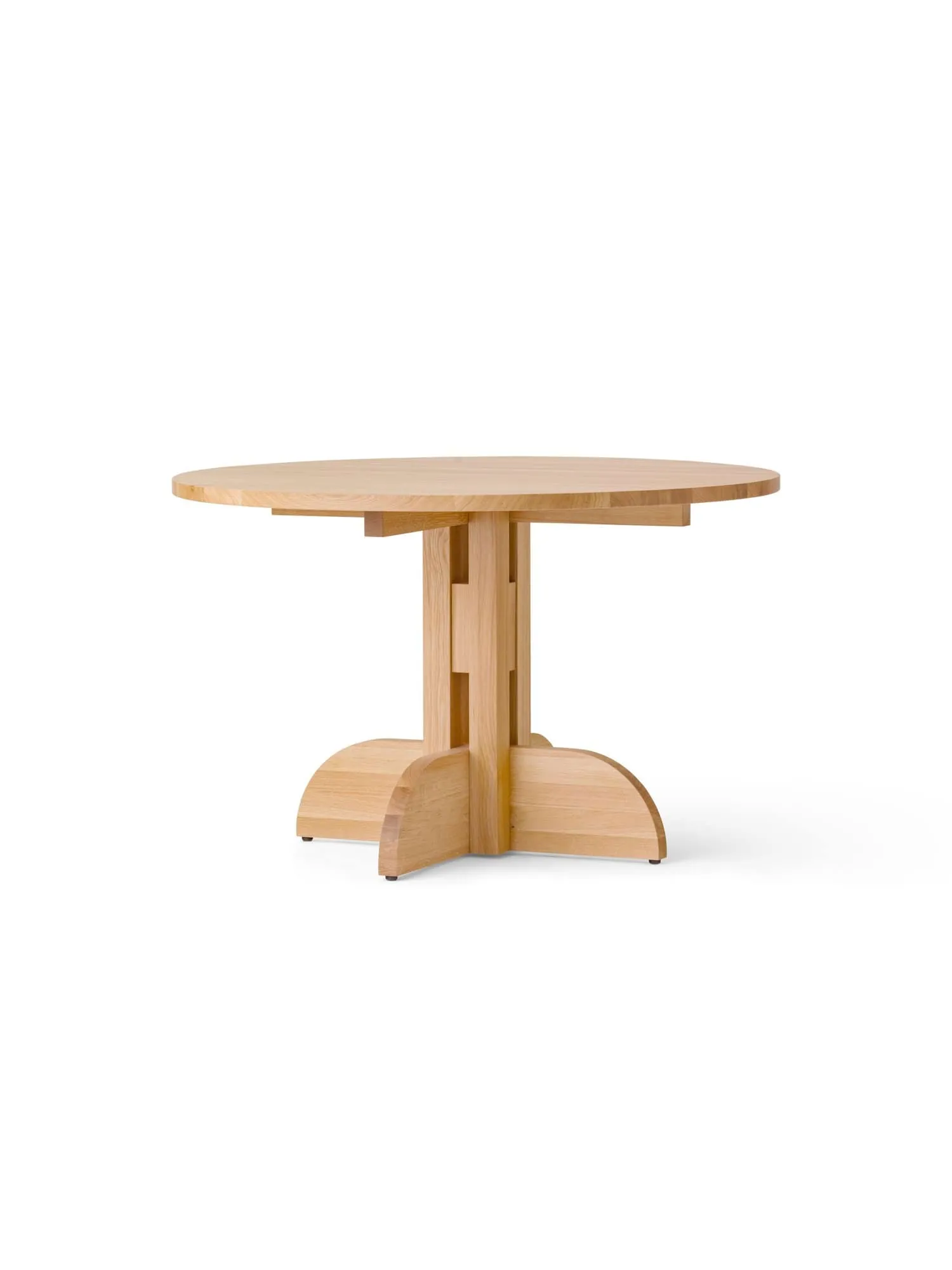Puffin Dining Table in rovere massello Natural, Rovere naturale, Ø120 cm Audo Copenhagen